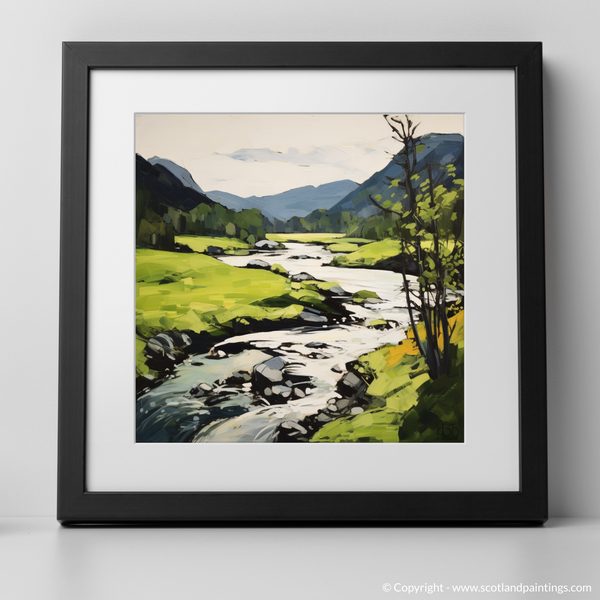 Framed version of River Garry