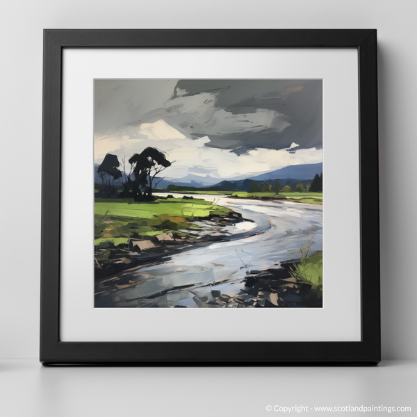 Framed version of River Leven