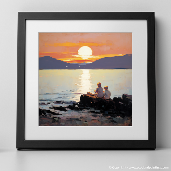 Framed version of Saltcoats Beach