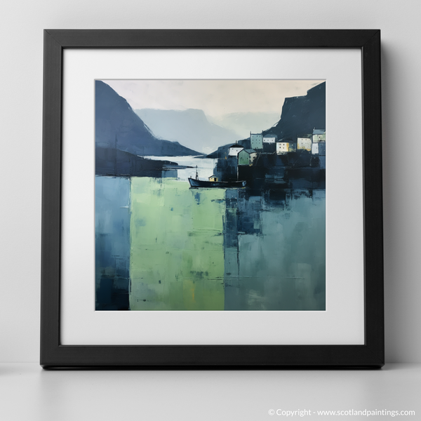 Framed version of Portree Harbour