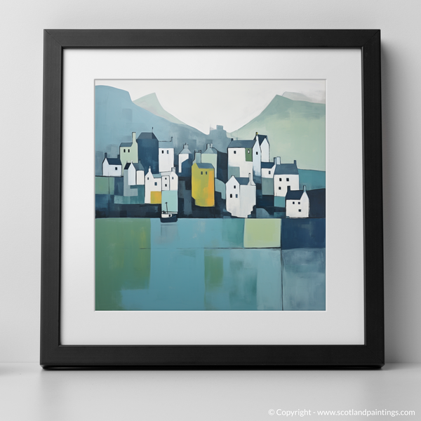 Framed version of Portree Harbour