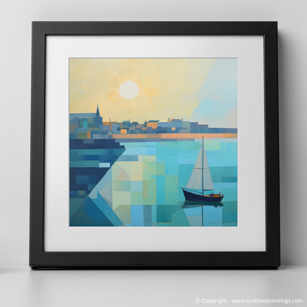 Framed version of Dunbar Harbour