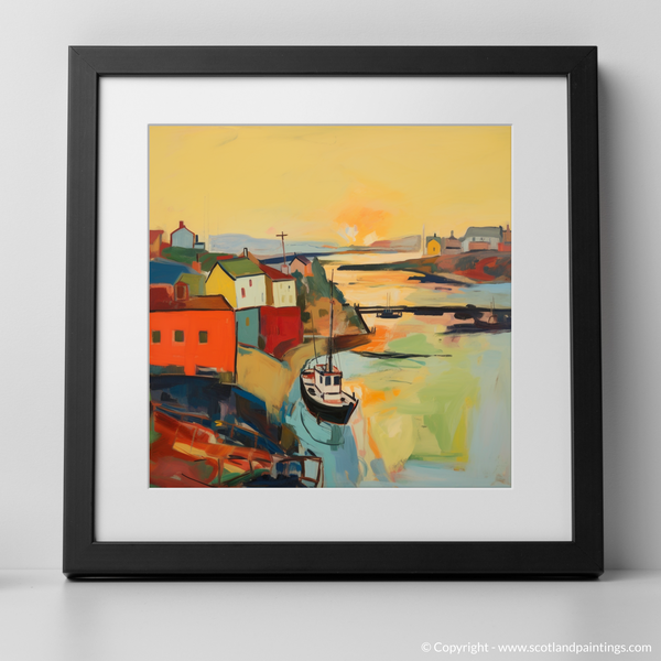 Framed version of Macduff Harbour