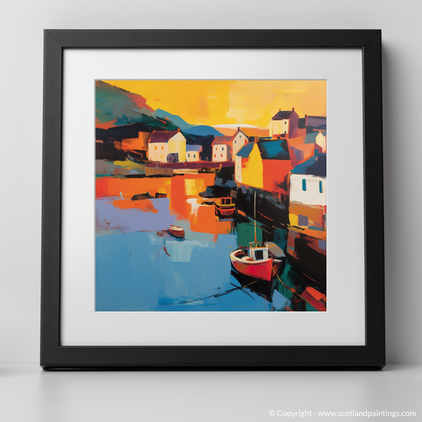 Framed version of Mallaig Harbour