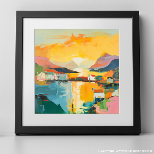 Framed version of Mallaig Harbour