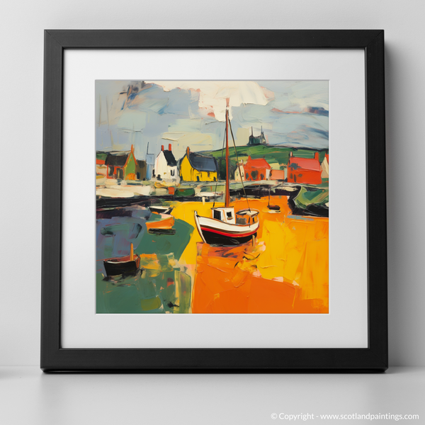 Framed version of Findochty Harbour