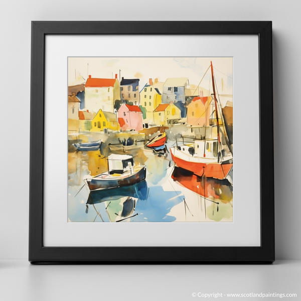 Framed version of Findochty Harbour