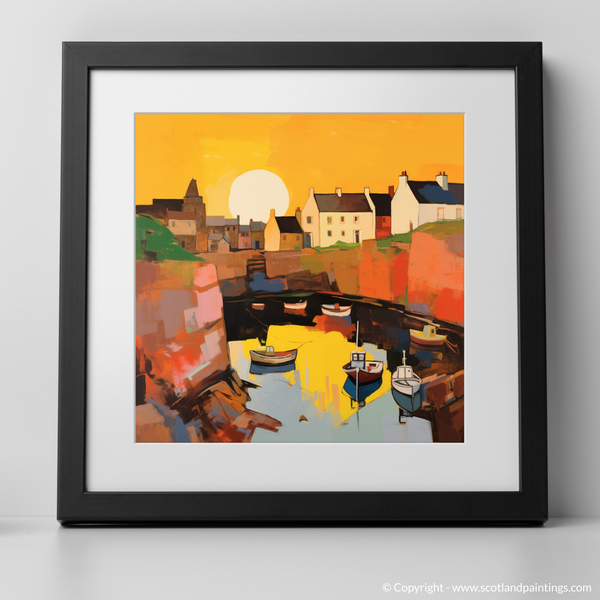 Framed version of Crail Harbour