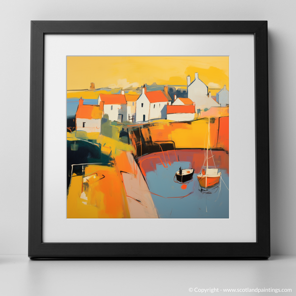 Framed version of Crail Harbour