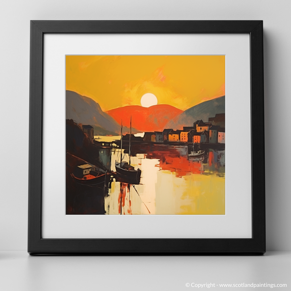 Framed version of Oban Harbour