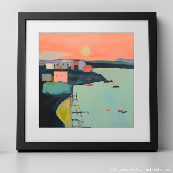 Framed version of Charlestown Harbour