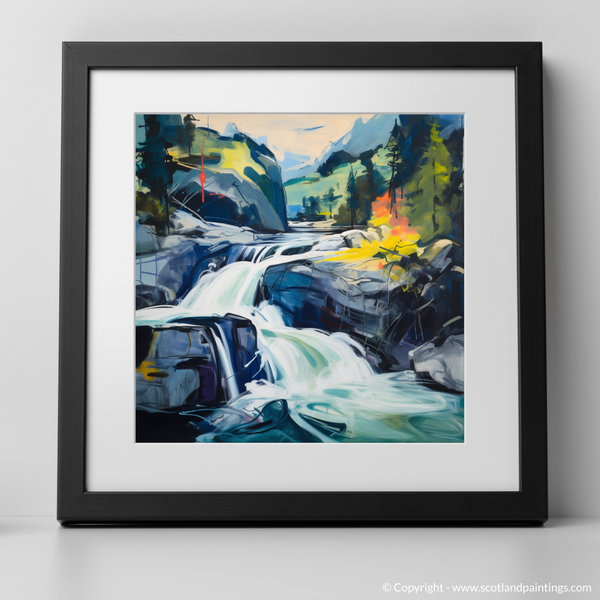 Framed version of Falls of Dochart