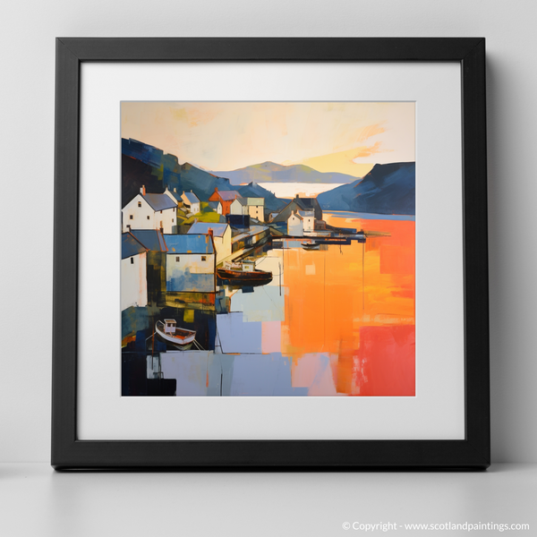 Framed version of Portree Harbour