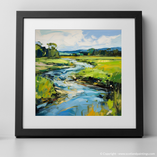 Framed version of River Leven