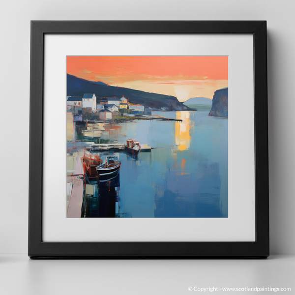 Framed version of Mallaig Harbour