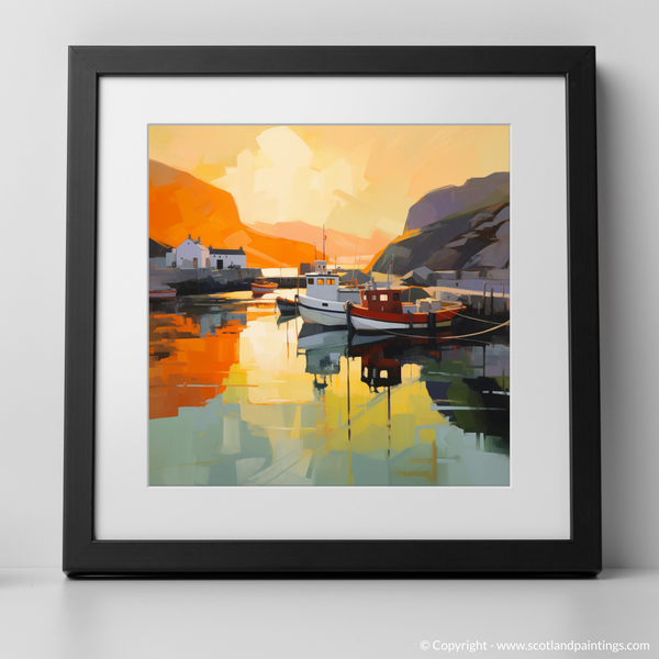 Framed version of Castlebay Harbour