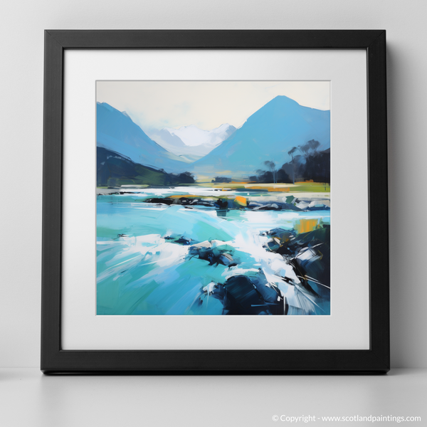 Framed version of River Etive