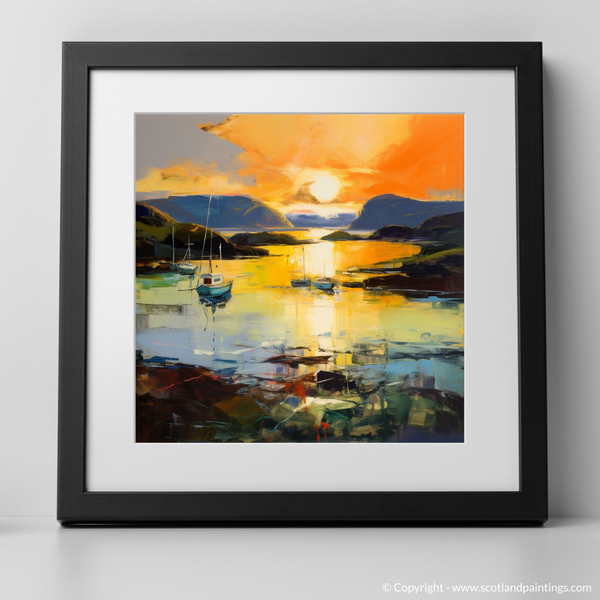 Framed version of Isleornsay Harbour