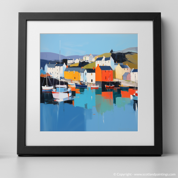 Framed version of Portree Harbour