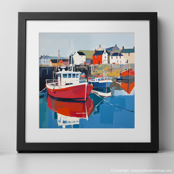 Framed version of Portree Harbour