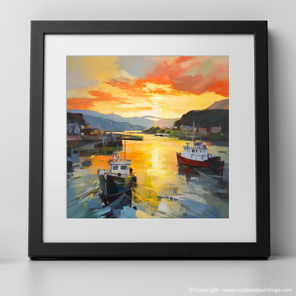 Framed version of Oban Harbour