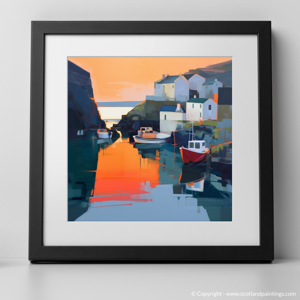 Framed version of Pennan Harbour