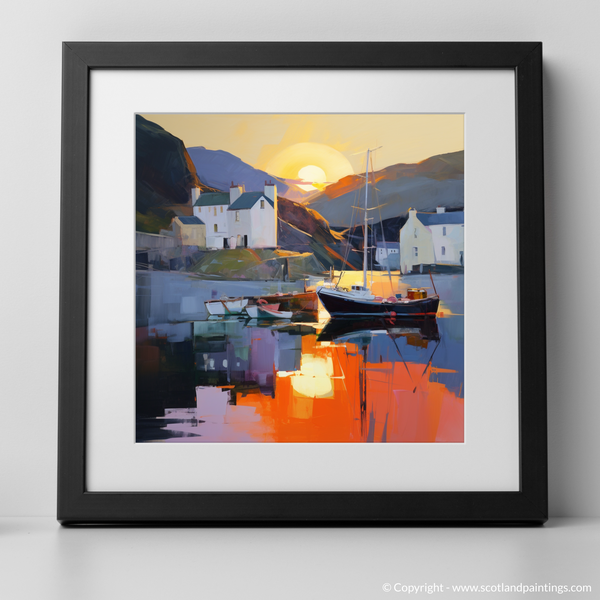 Framed version of Portree Harbour