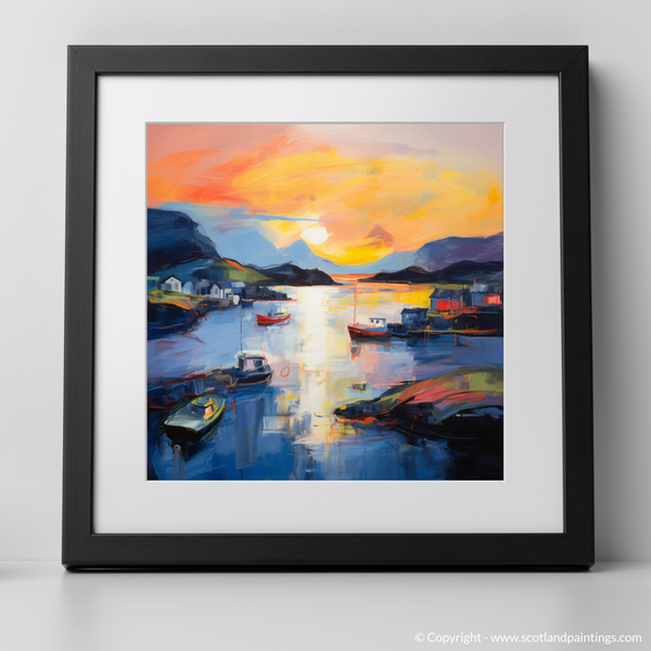 Framed version of Isleornsay Harbour