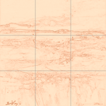 Sepia sketch with grid