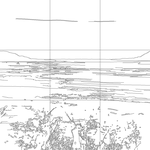 Line drawing with grid