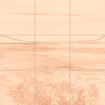 Sepia sketch with grid