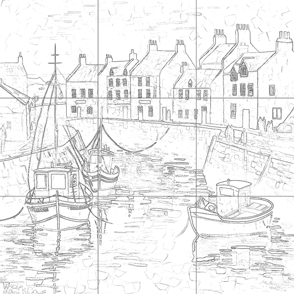 Sketch with grid