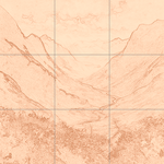 Sepia sketch with grid