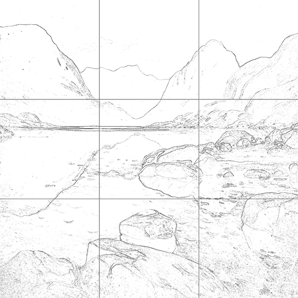 Sketch with grid