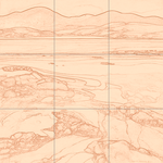 Sepia sketch with grid