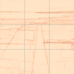 Sepia sketch with grid