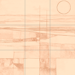 Sepia sketch with grid