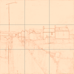 Sepia sketch with grid