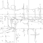 Line drawing with grid