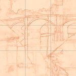 Sepia sketch with grid