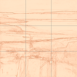 Sepia sketch with grid