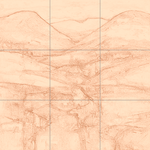 Sepia sketch with grid