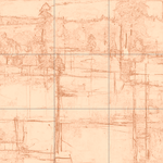 Sepia sketch with grid