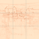 Sepia sketch with grid