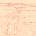 Sepia sketch with grid