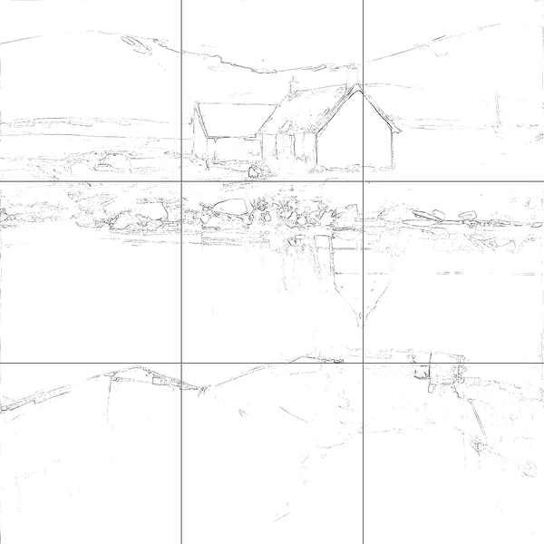 Sketch with grid