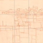 Sepia sketch with grid