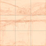 Sepia sketch with grid