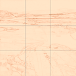 Sepia sketch with grid