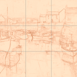 Sepia sketch with grid